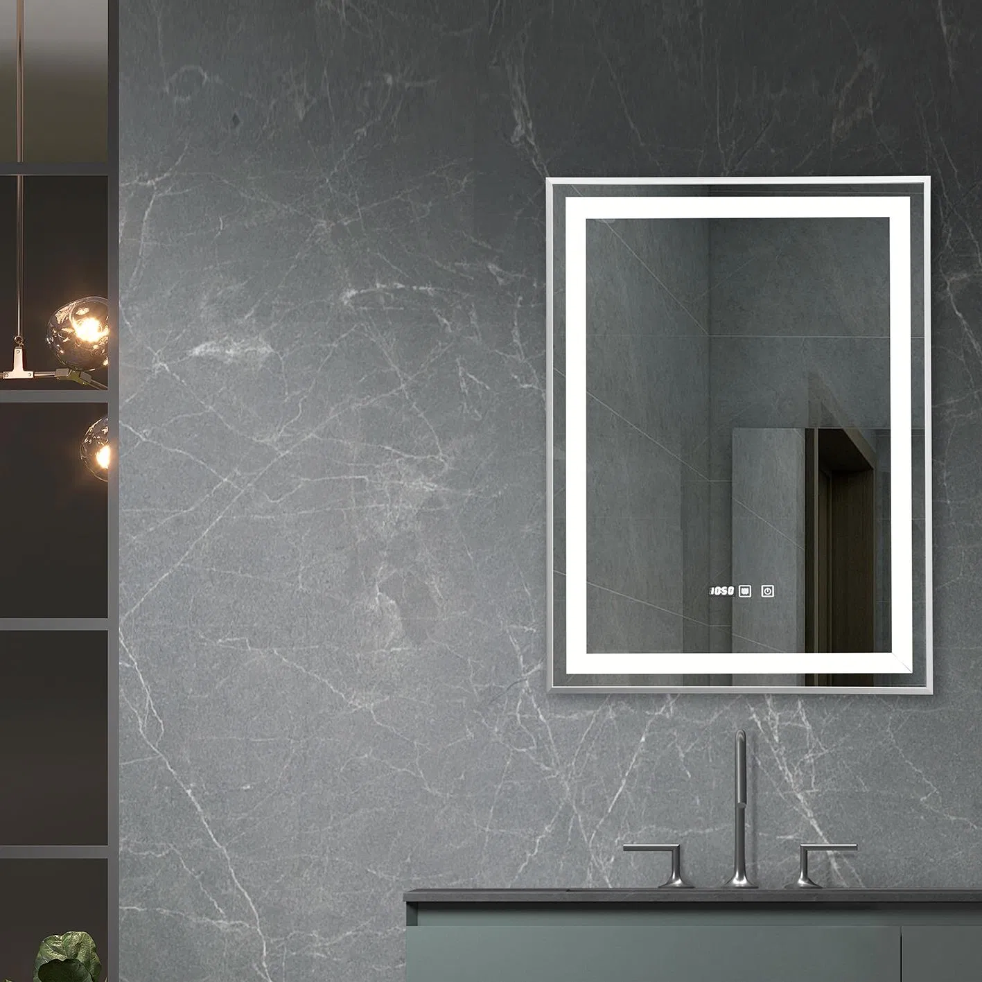 Factory Directly Smart Touch Sensor Illuminated Lighted Wall Mount LED Bathroom Mirror