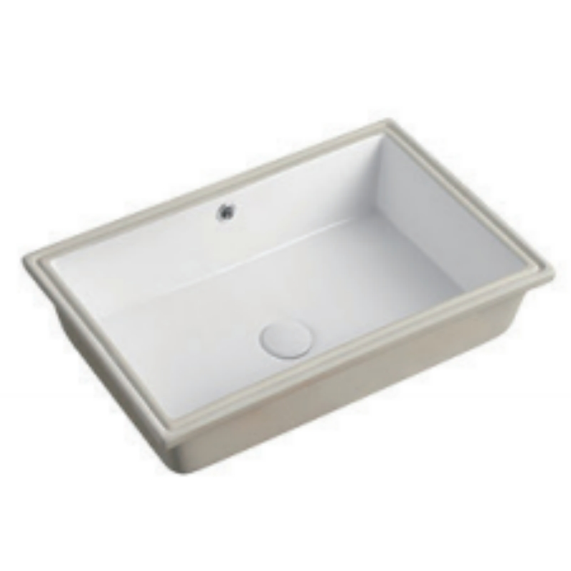 Chanda Pure White Undermount Ceramic Bathroom Sink