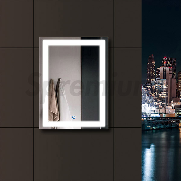 Magnifying Blue Tooth LED Mirror Anti Fog and Time Display LED Bathroom Mirror