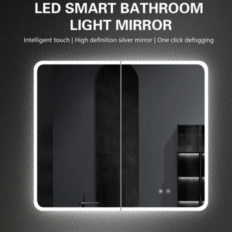 High Tech LED Intelligent Bathroom Mirror with Multiple Sizes and Waterproof and Anti Fog Functions for Bathroom Wall Mirrors