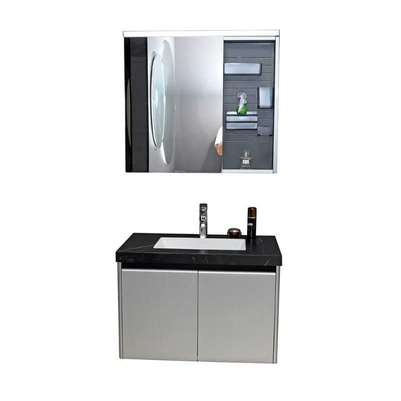 Wall-Mounted Bathroom Vanity (36") -Quartz Top Single Sink &amp; Floating Design