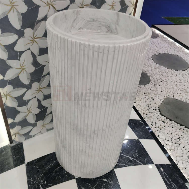 Natural Stone Marble Sanitary Ware Vessel Counter Top Art Basin Bathroom Vanities Sink