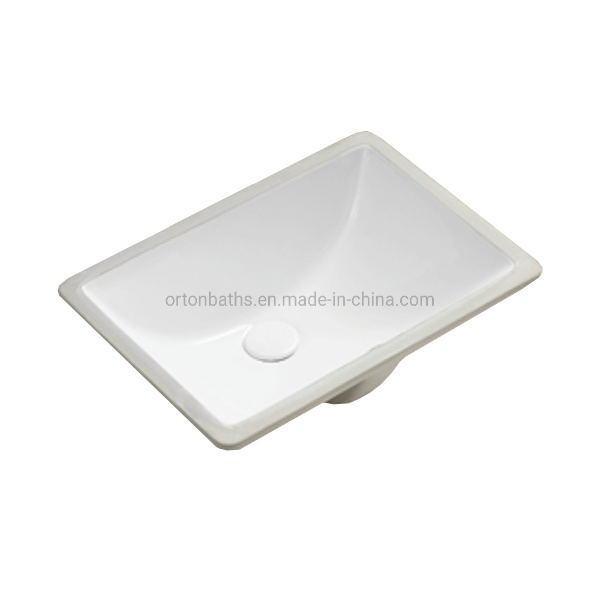 Ortonbath Hot Selling Cupc Bathroom Vanity Under Mount Ceramic Hair Hand Salon Marble Designer Wash Basins Hand Basin Ceramic Sink with Vanity Undermount Basin