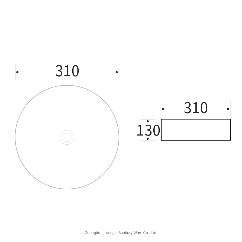 Hand Wash Basin Lavabo Round Bowl Shape Wash Sink Ceramic Porcelain Counter Top Sink Vessel Vanity Sink