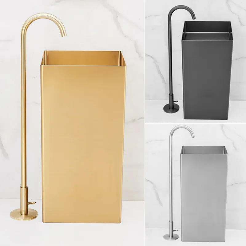 One Piece Pedestal Basin