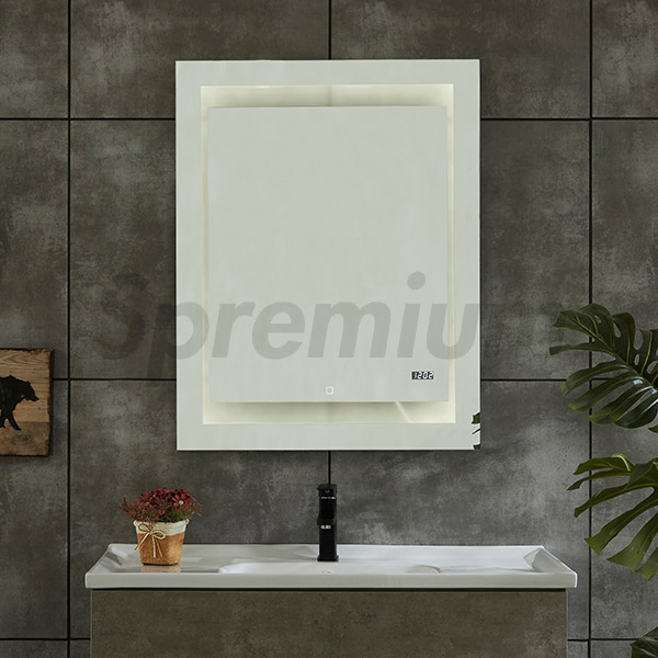 Rectangular LED Bathroom Smart Mirror Wholesale LED Bathroom Backlit Wall Glass Vanity