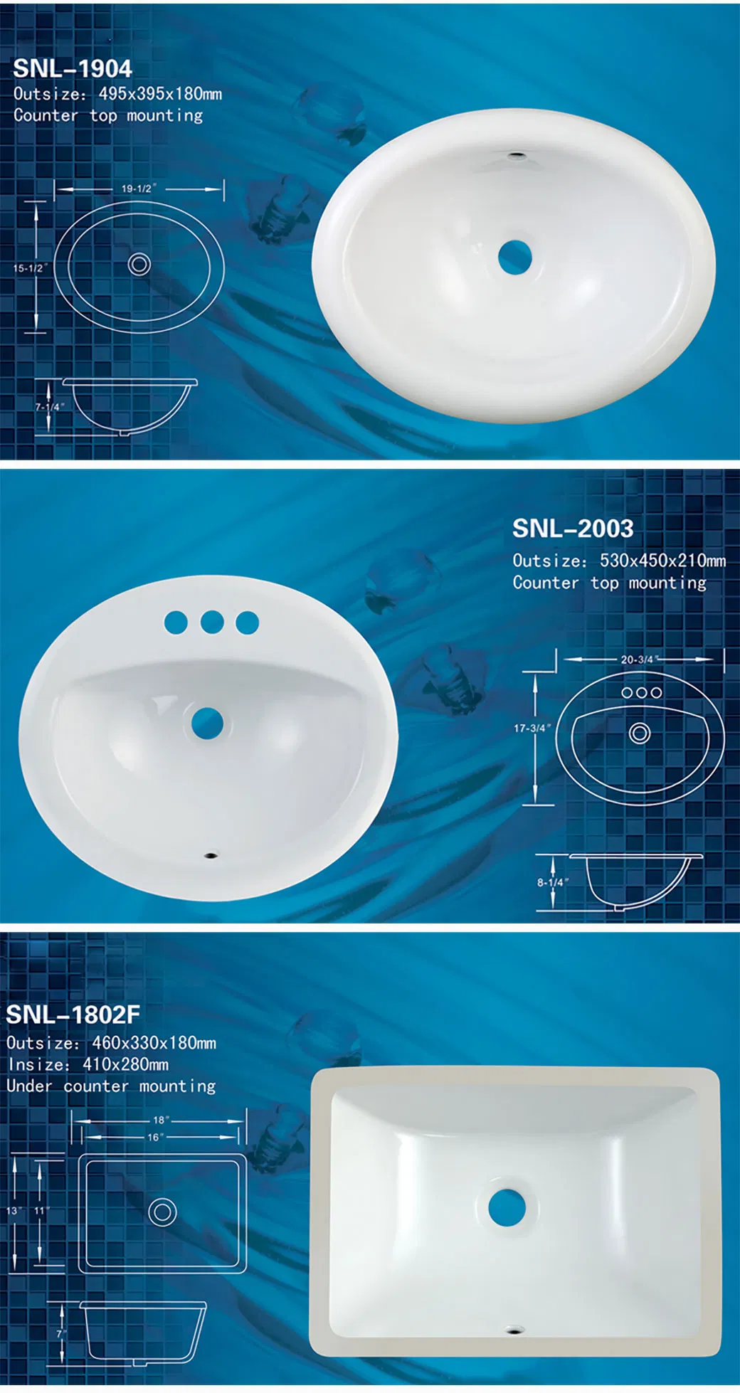 Vitreous China Sink