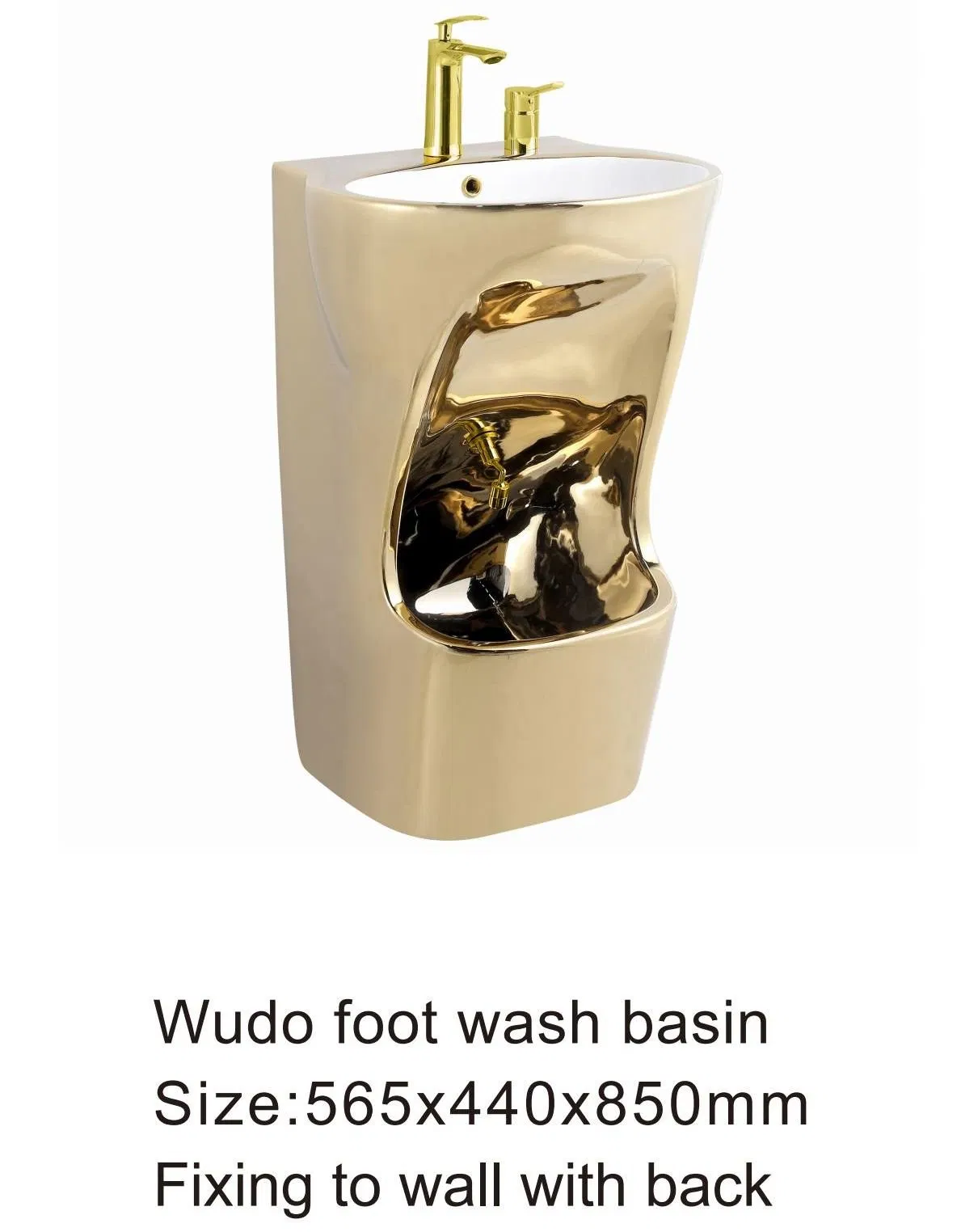 Chanda Bathroom Pedestal Hand Wash Sink for Muslim Wudu Wash Sink