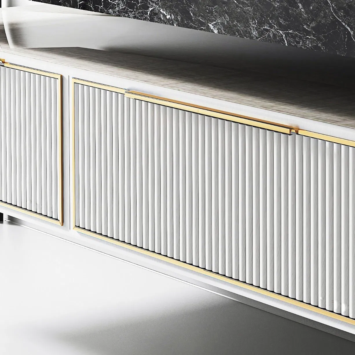 Half Round Arched Metal Minimalist High-End Modern Bathroom Cabinet Wash Basin Mirror Ceramic Vanity