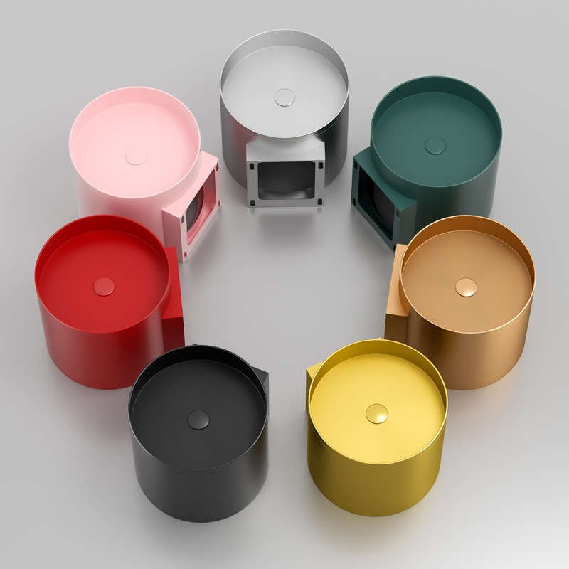 Vanity Basin Light Luxury Stainless Steel Wash Basin Sink Wall-Mounted Gold Bathroom Wash Basin Sink