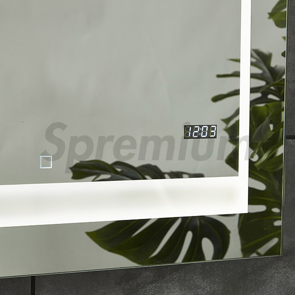 Rectangular LED Bathroom Smart Mirror Wholesale LED Bathroom Backlit Wall Glass Vanity