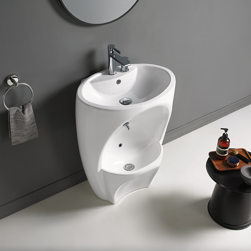 Wholesale Muslim Wudu Foot Wash Basin Ablution Basin Ceramic Free Standing Wall Mounted Pedestal Hand Wash Sink