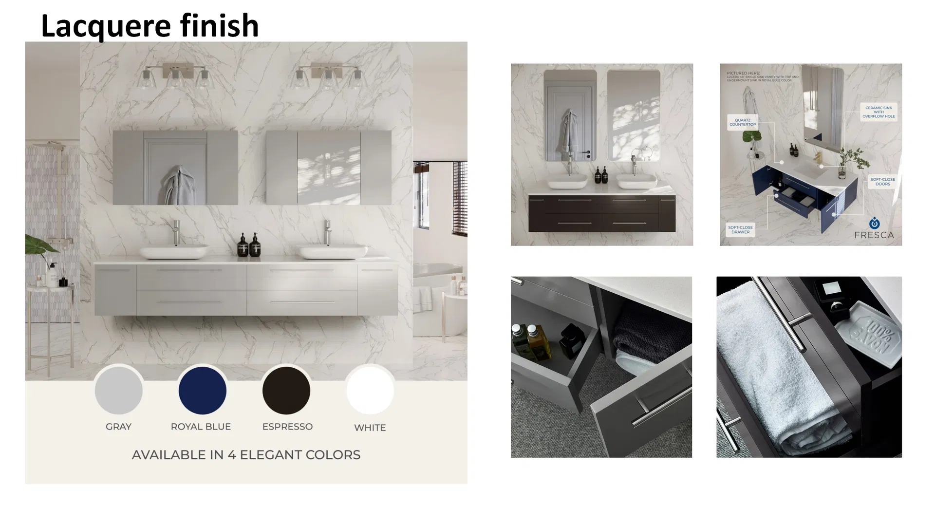 Double Sink Vanity Detail 6