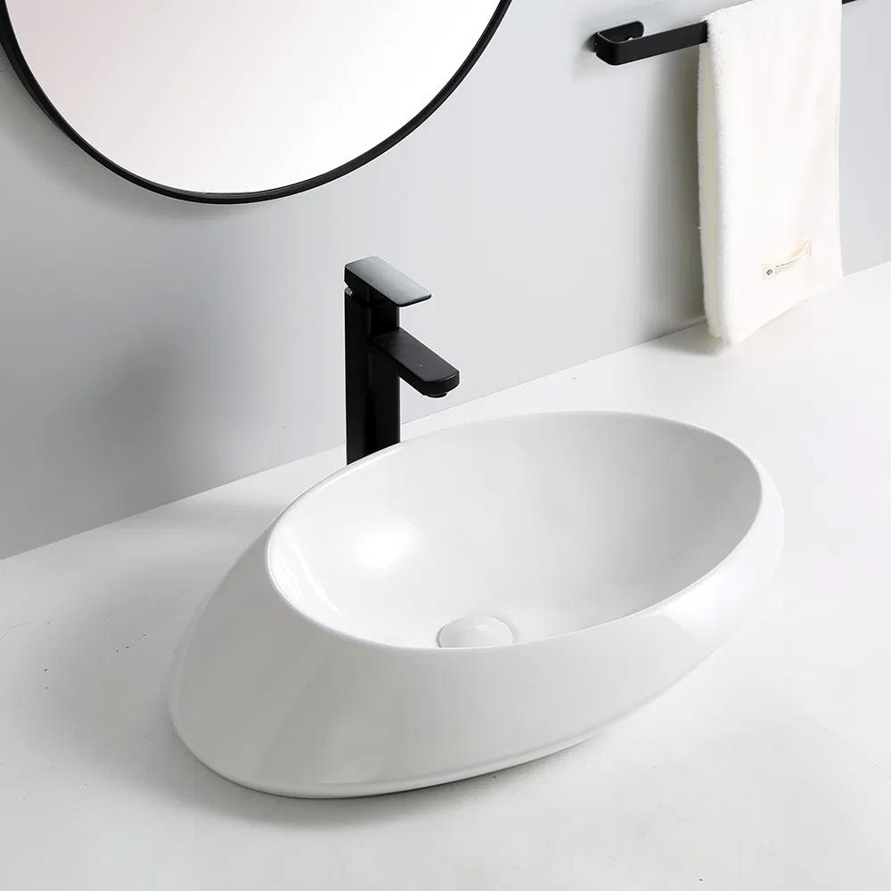 Sleek Solid Surface Undermount Bathroom Sink