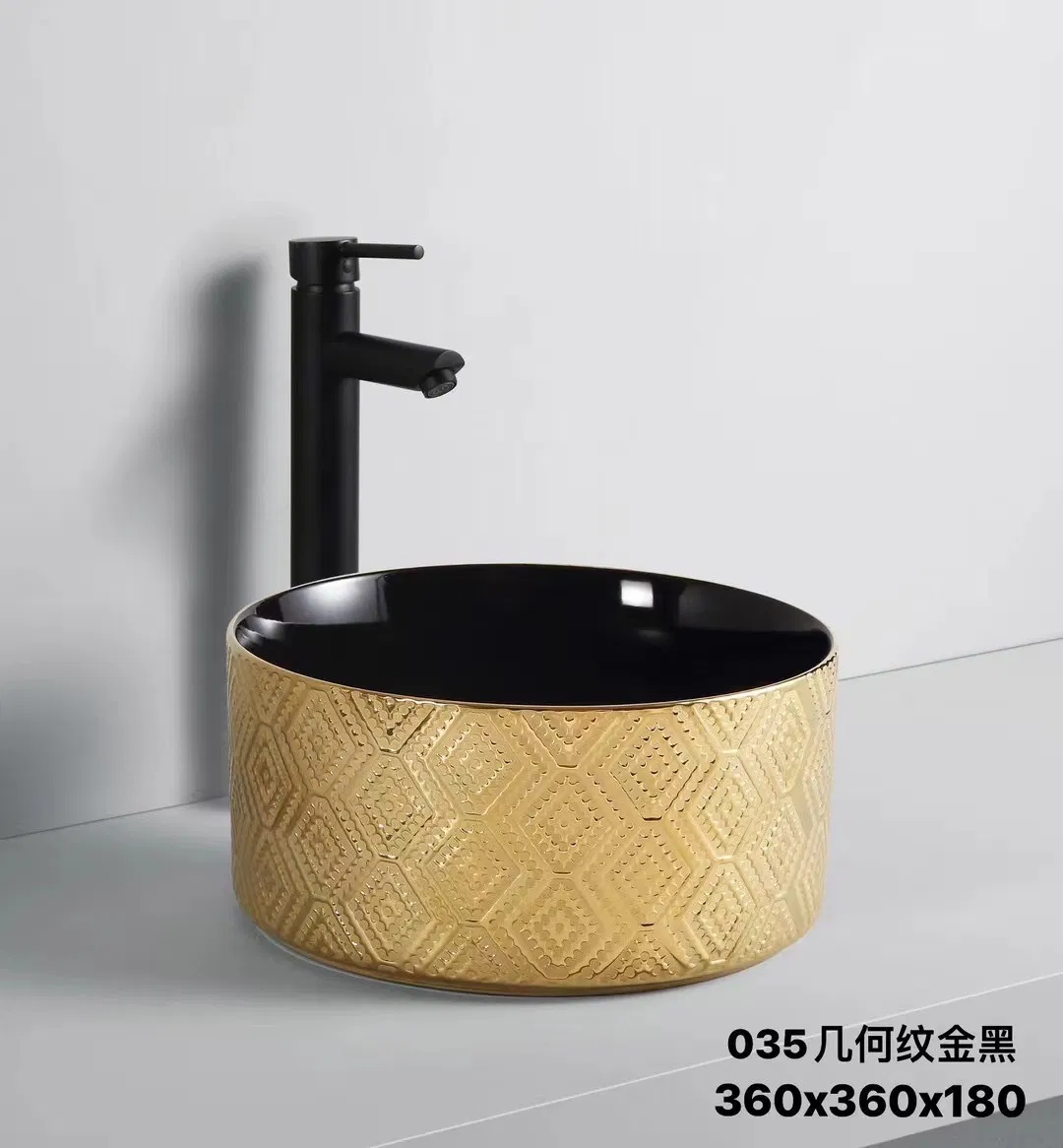 Luxury Ceramic Bathroom Pedestal Sink Modern Bathroom Vanity Wash Basin Natural Marble Wash Basin Sink