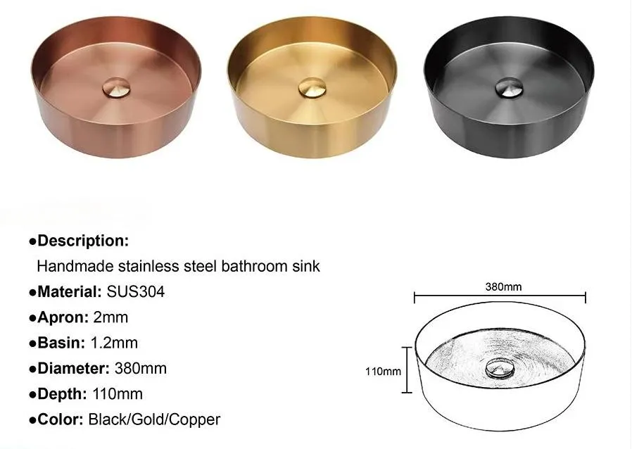 Round Bathroom Countertop Sink Detail 5