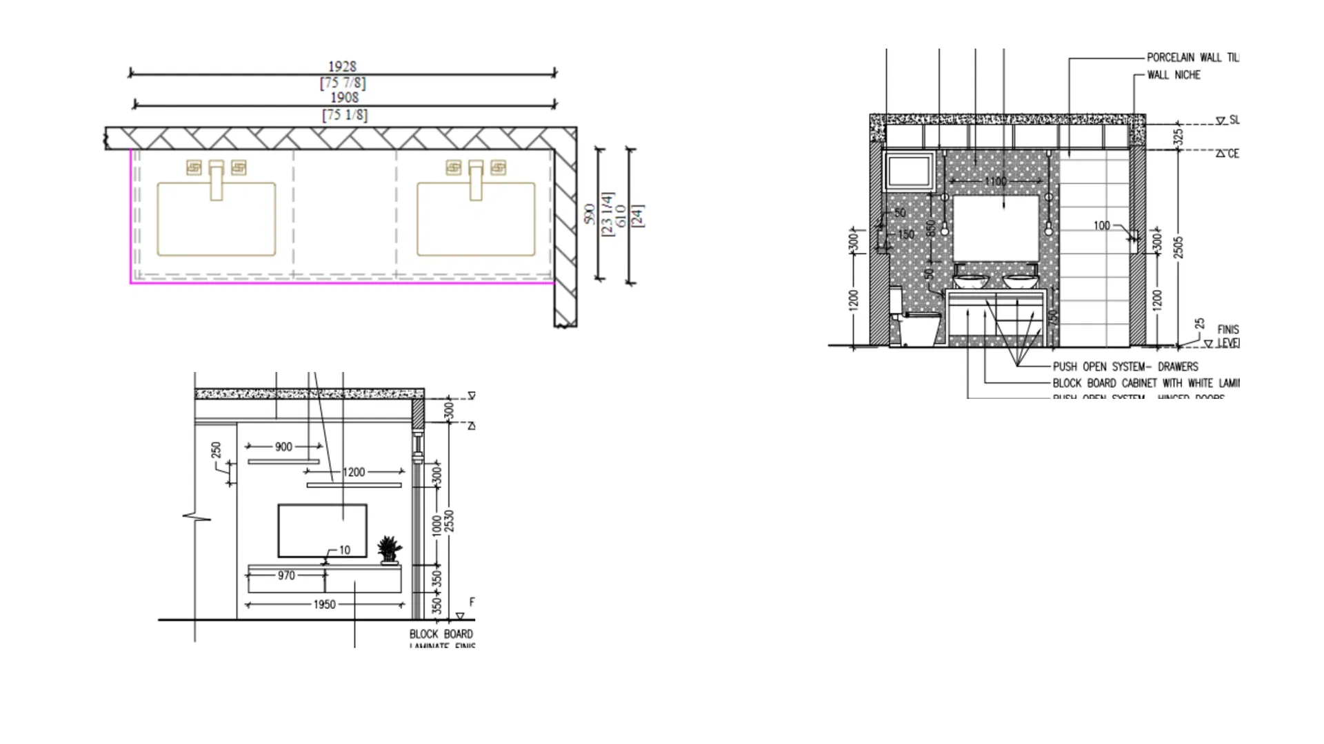 Double Sink Vanity Detail 8