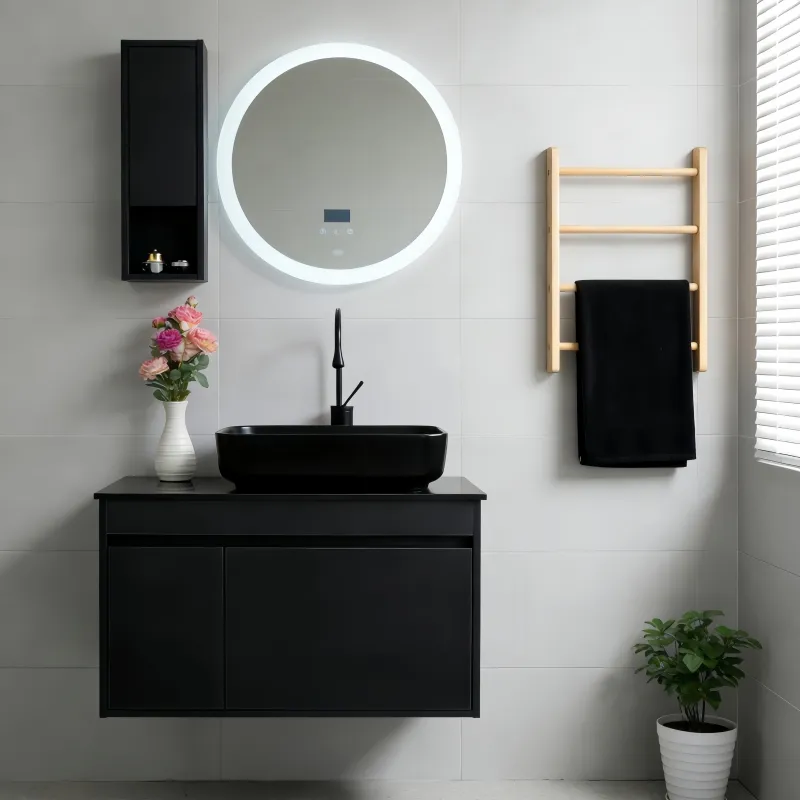 Wall Mounted Modern PVC Bathroom Vanity