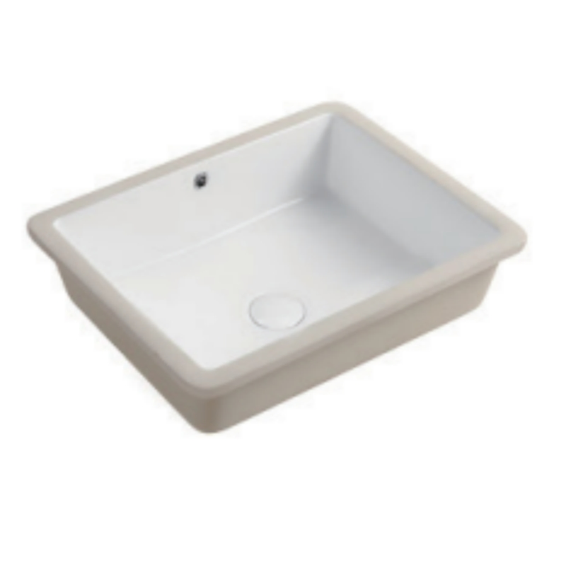 Chanda Pure White Undermount Ceramic Bathroom Sink