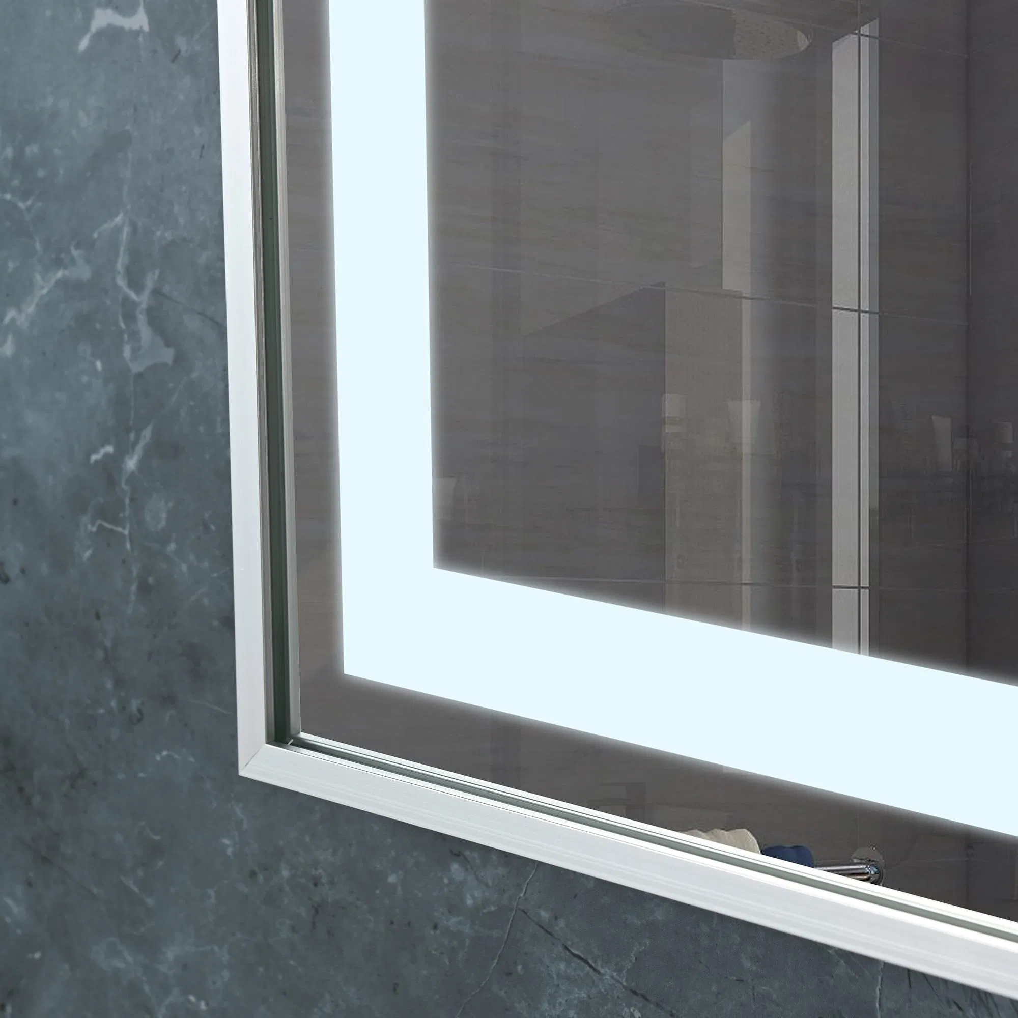 Factory Directly Smart Touch Sensor Illuminated Lighted Wall Mount LED Bathroom Mirror