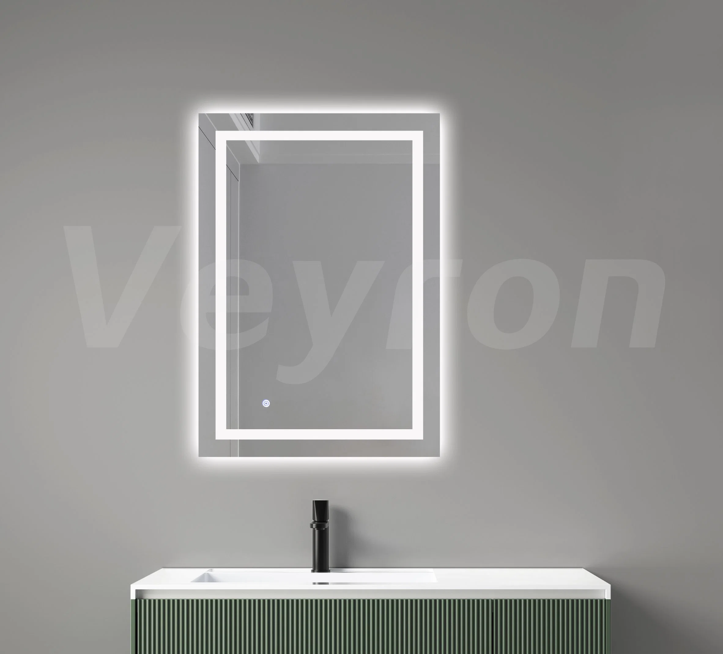 Factory Smart Home Decoration Furniture Rectangle Wall Mounted Vanity Makeup Espejo LED Bathroom Bluetooth Floor Mirror Cabinet