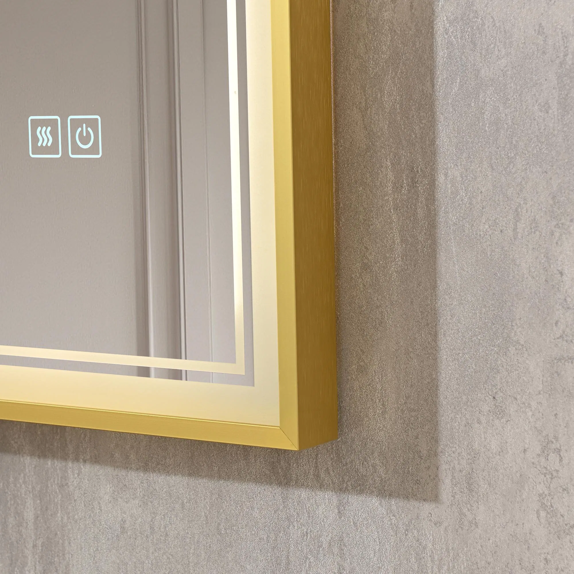 75X90 Energy-Saving LED Soft Light Rectangular LED Wall Mirror for Bathroom