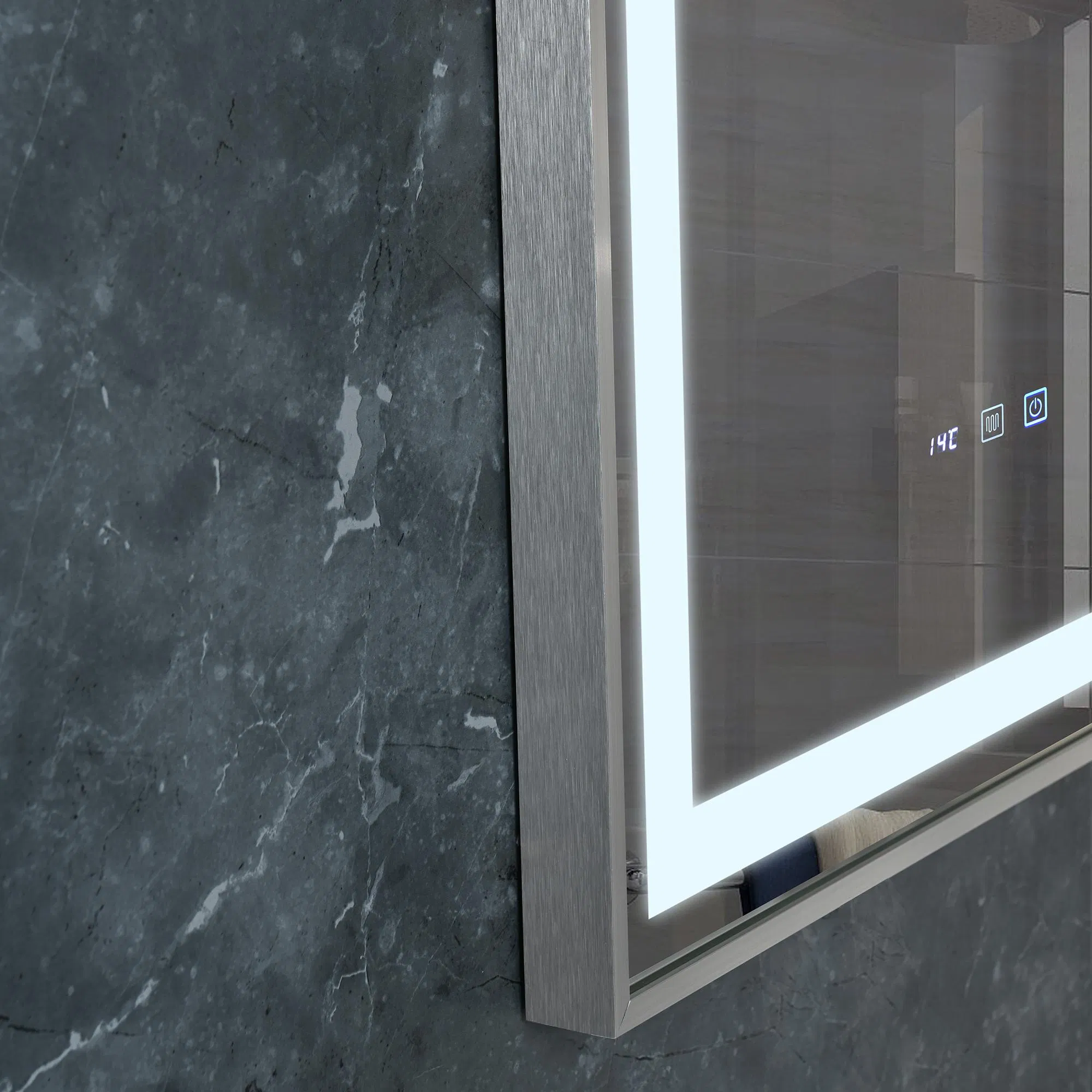 Factory Directly Smart Touch Sensor Illuminated Lighted Wall Mount LED Bathroom Mirror