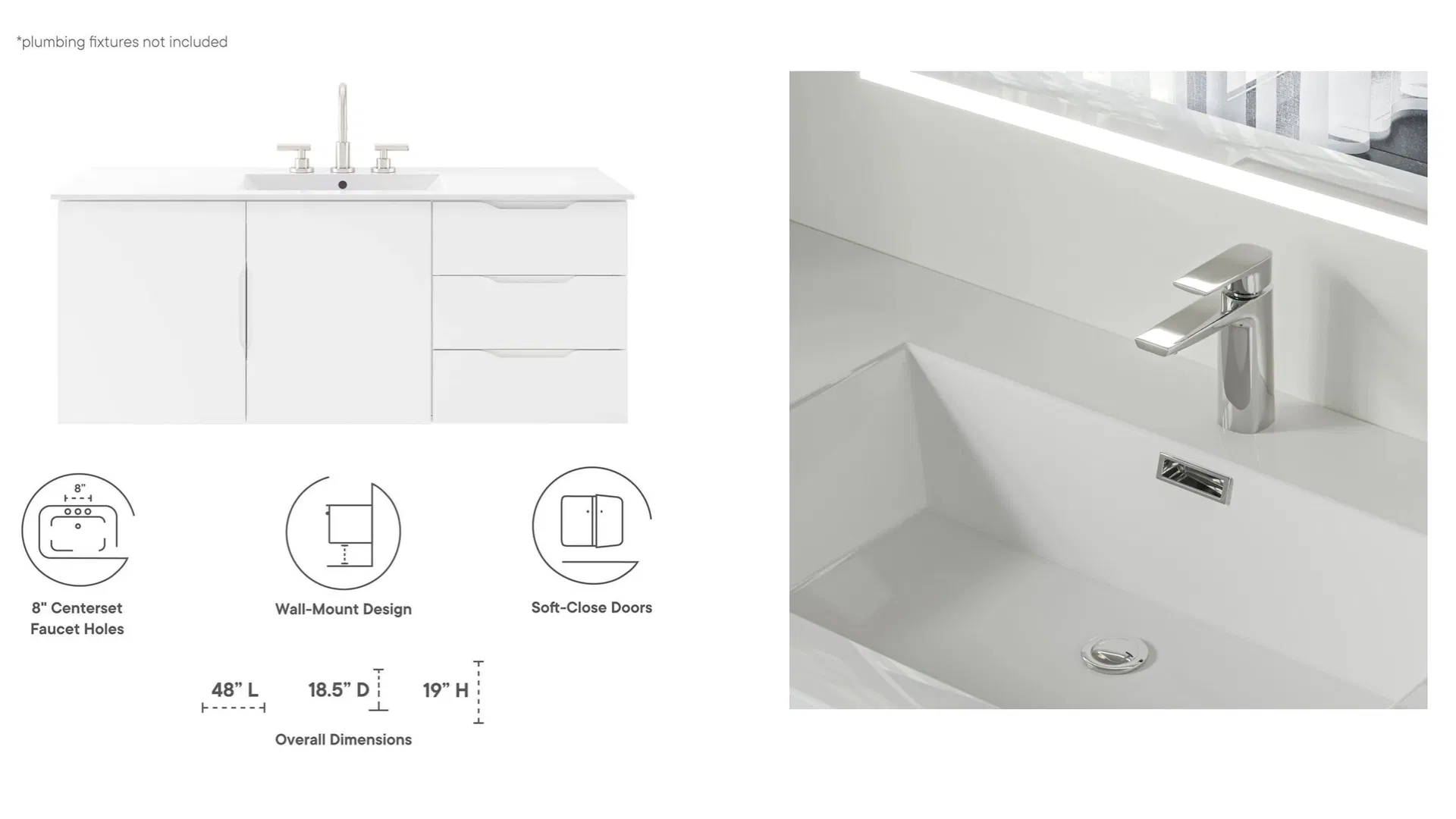 Double Sink Vanity Detail 5