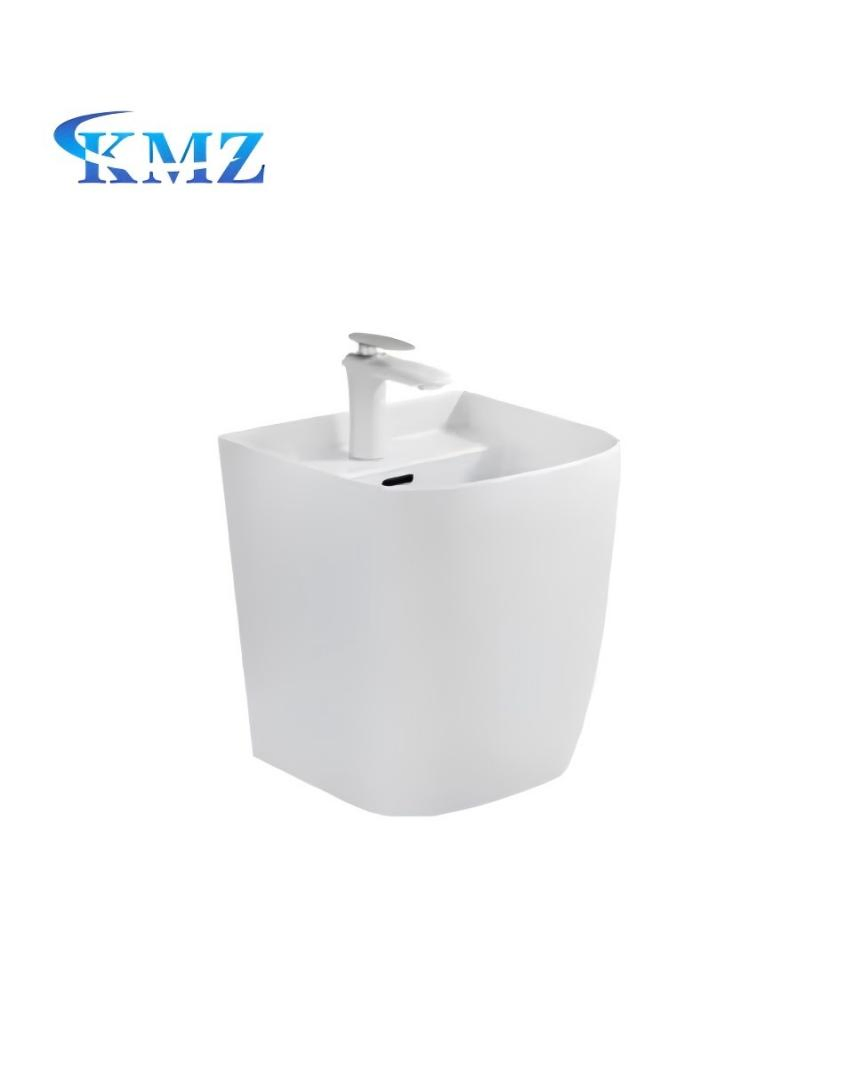 Hot Sale Square European Style Wall Hung Ceramic Wall Mounted Hand Wash Basin Bathroom Sink
