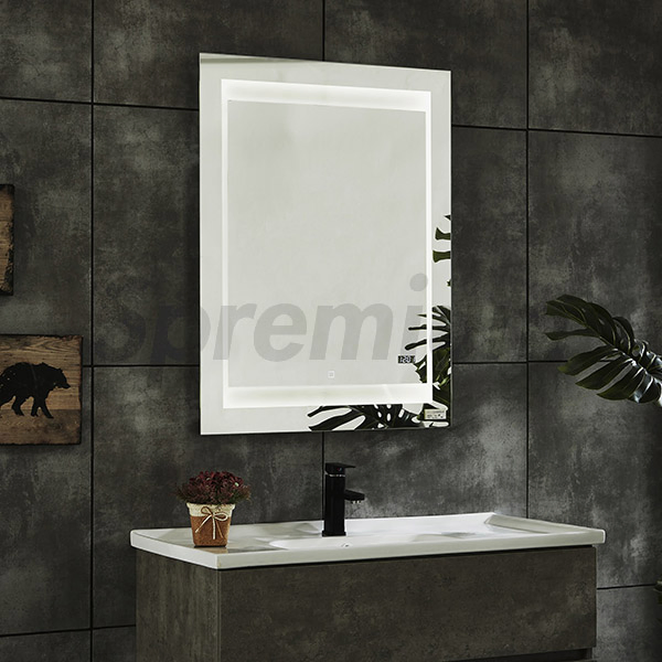 Rectangular LED Bathroom Smart Mirror Wholesale LED Bathroom Backlit Wall Glass Vanity