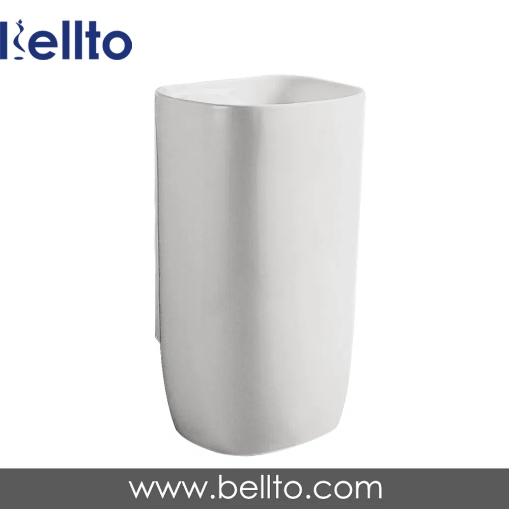 17 inches Round floor standing integrate pedestal sink