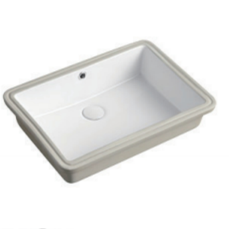 Chanda Pure White Undermount Ceramic Bathroom Sink