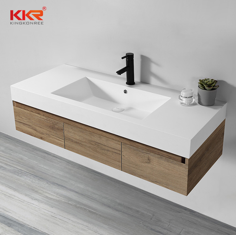 Wall Mounted Hung Solid Surface Bathroom Washbasins Washing Sink