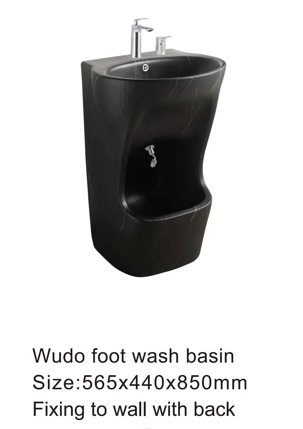 Chanda Bathroom Pedestal Hand Wash Sink for Muslim Wudu Wash Sink