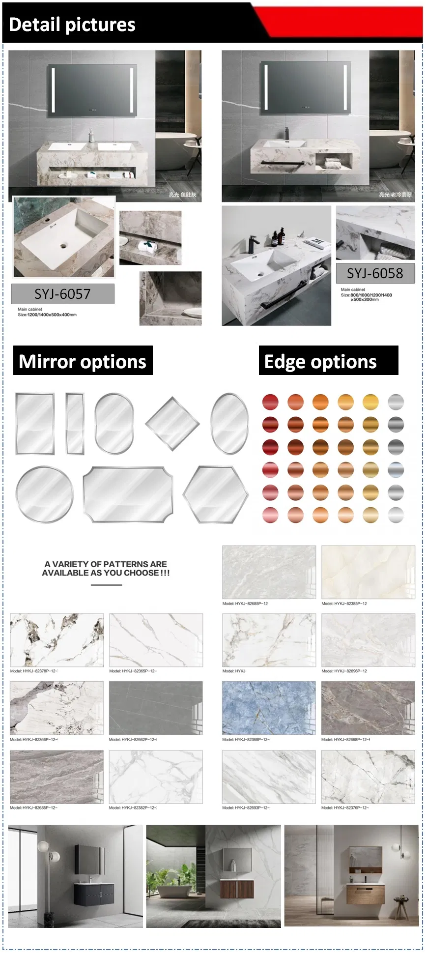 Full range of Bathroom Marble Sinks