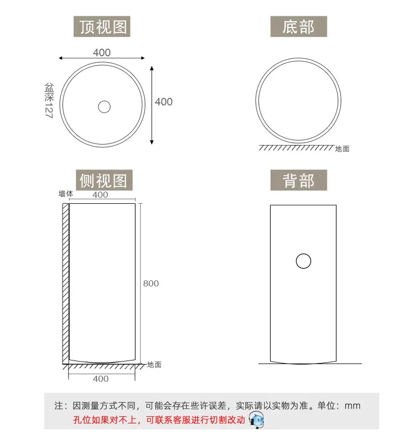 Stainless Steel Pedestal Sink View 7