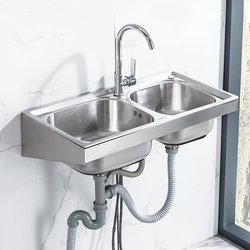 Luxury Commercial Portable Wall-Mounted Rectangular Console Bathroom Sink Wall-Mounted Washbasin