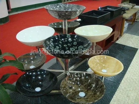 Marble Sink Basin Detailed View