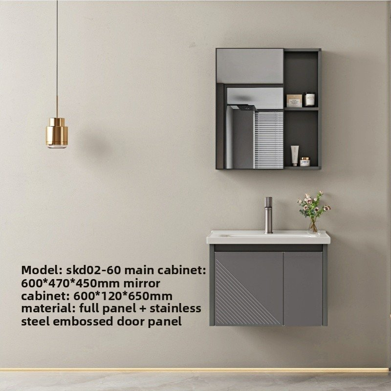 Luxurious Freestanding Bathroom Vanity Set with LED Mirror