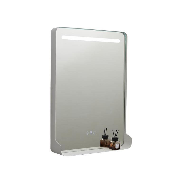 Multi-Functional Arc Shape Dimmable Smart Glass LED Light Wall Mirror Espejo Con Luz LED for Bathroom