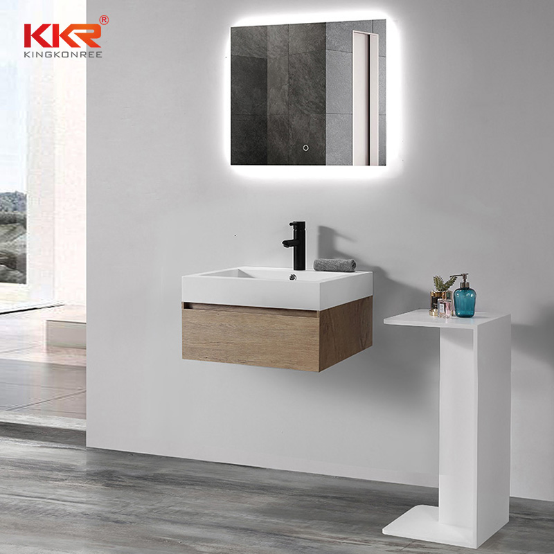 Wall Mounted Hung Solid Surface Bathroom Washbasins Washing Sink