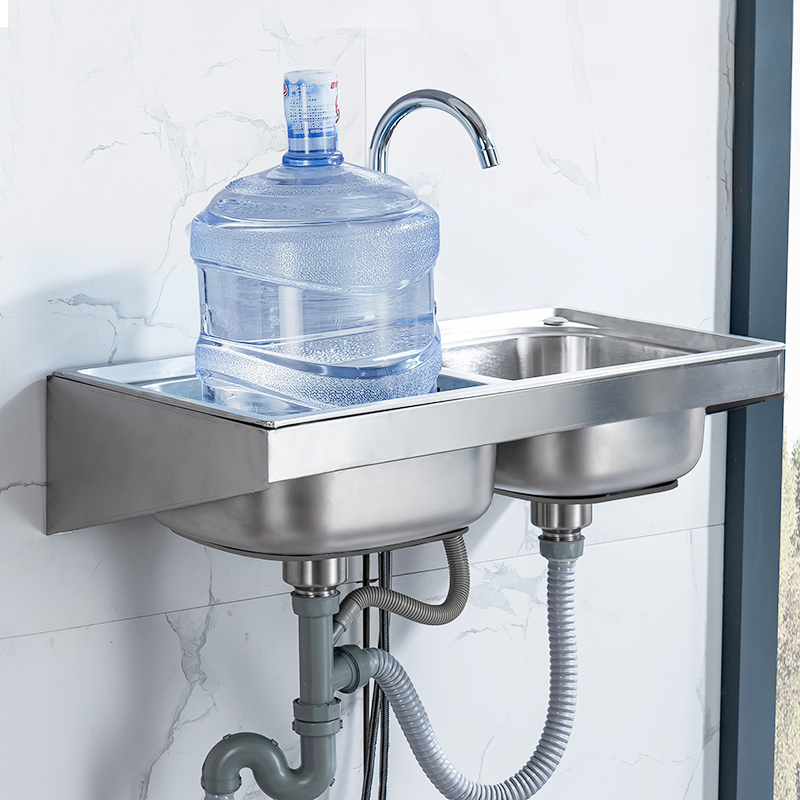 Luxury Commercial Portable Wall-Mounted Rectangular Console Bathroom Sink Wall-Mounted Washbasin