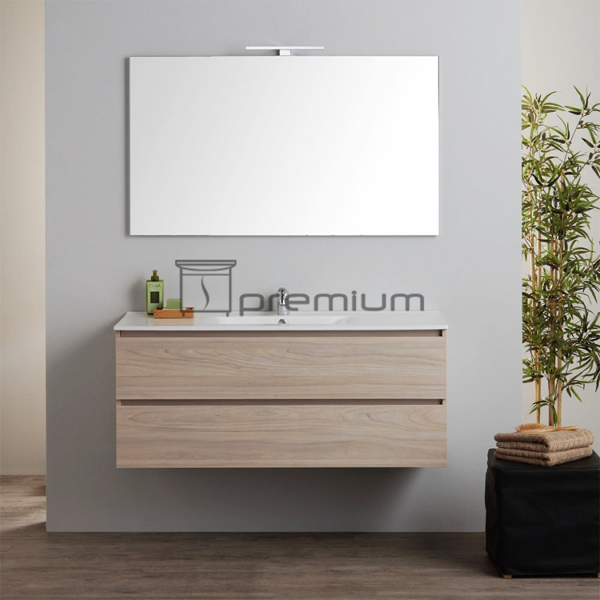 Large Storage Modern Bathroom Vanity Wall Mounted Cabinet Single Sink
