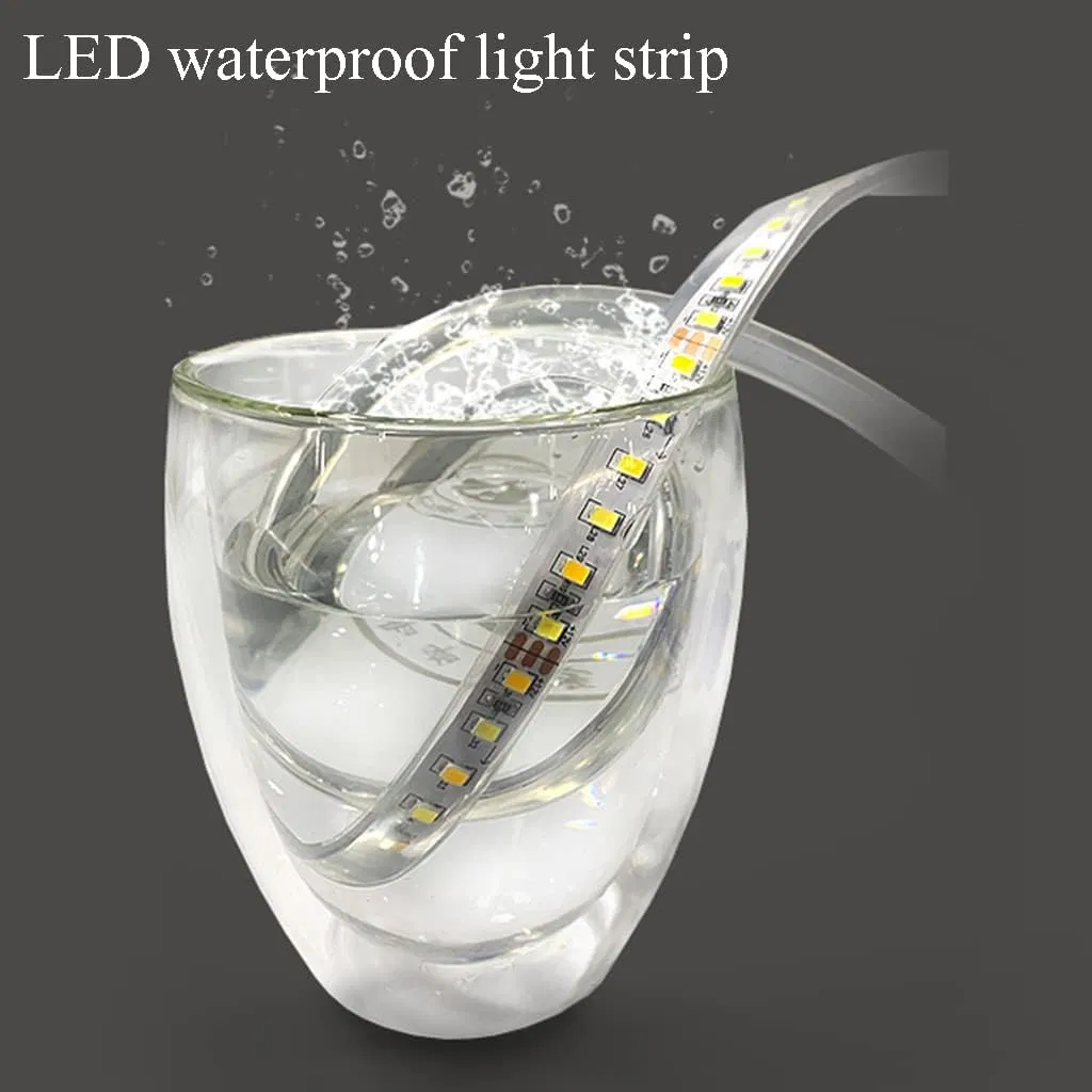 Half Moon Shape Backlit LED Lighted Bathroom Smart Wall Circle Mirror with Time Display