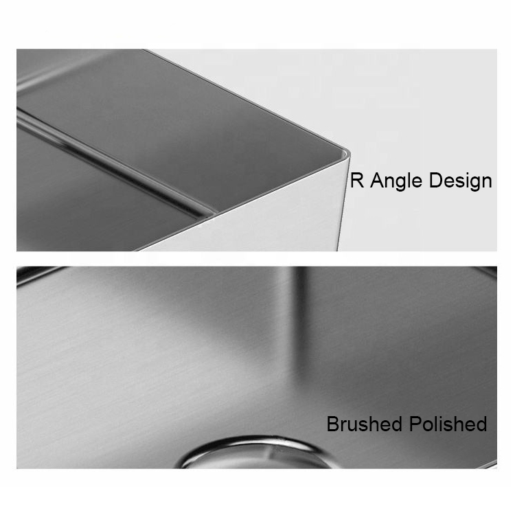 Modern Home Washing Basin SUS304 One Piece Pedestal Basin Floor Mounted Bathroom Sink