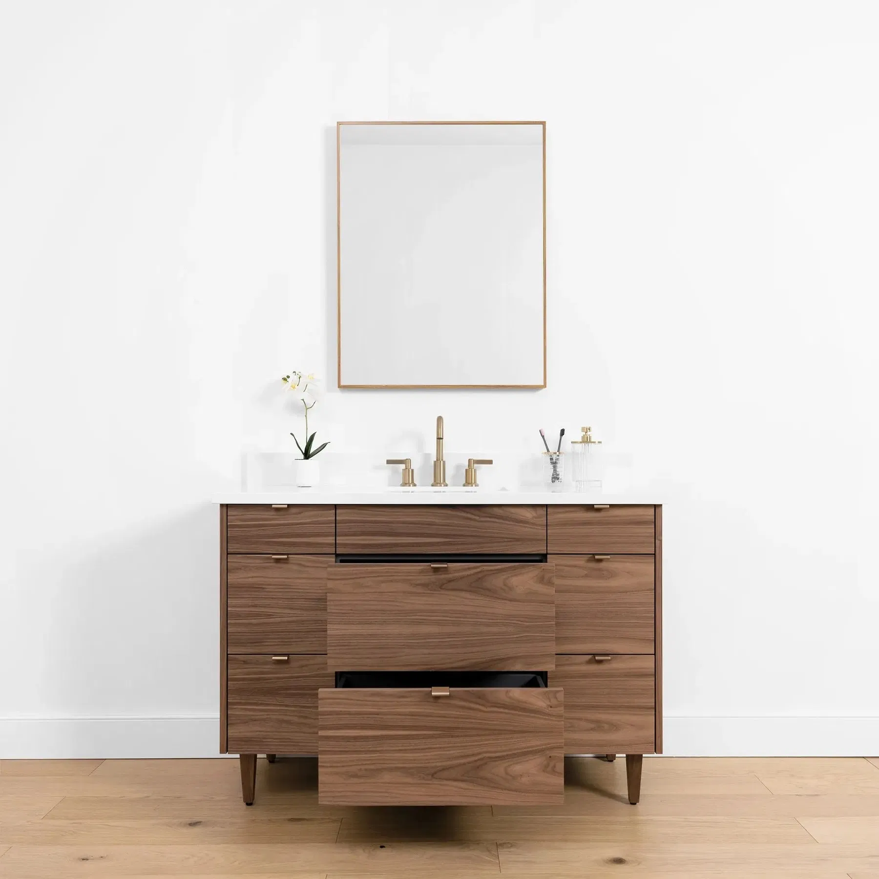 Modern Single Vessel Sink Bathroom Vanities Set Bathroom Vanity