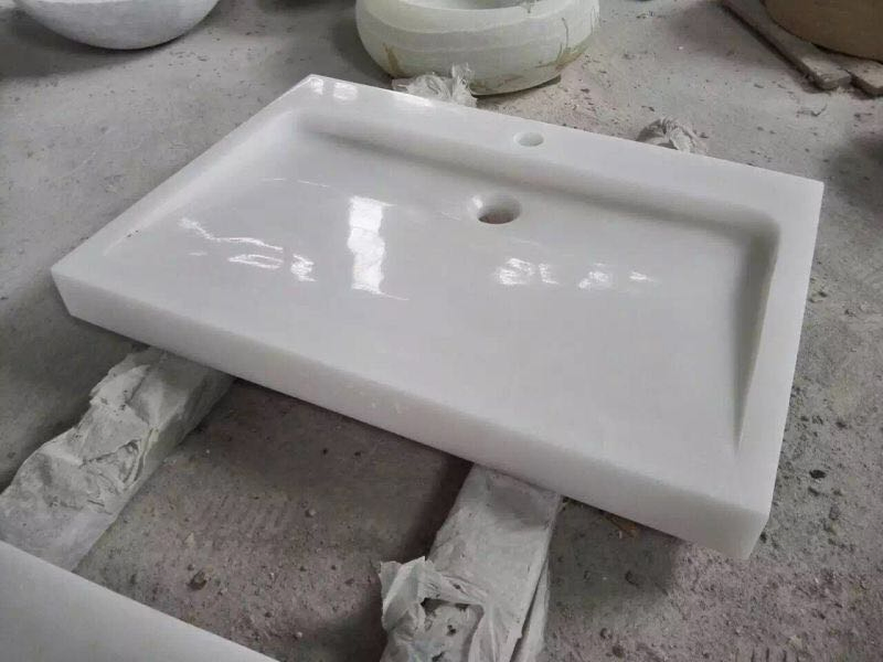 Luxury Hotel Bathroom Vanity Basin Marble Art Wash Basin Countertop Vessel Sink Discount