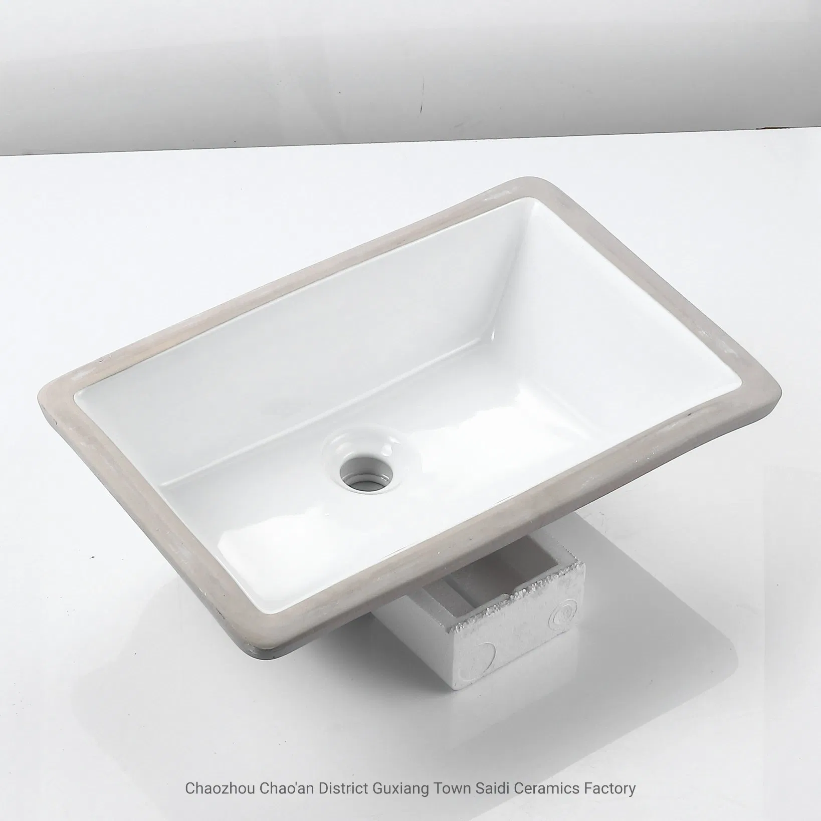 18X11"High Quality China Supplier Sanitaryware Cupc Undercounter Sink Bathroom Shape Undercounter Ceramic Basin Wash Basin Undermount Sink