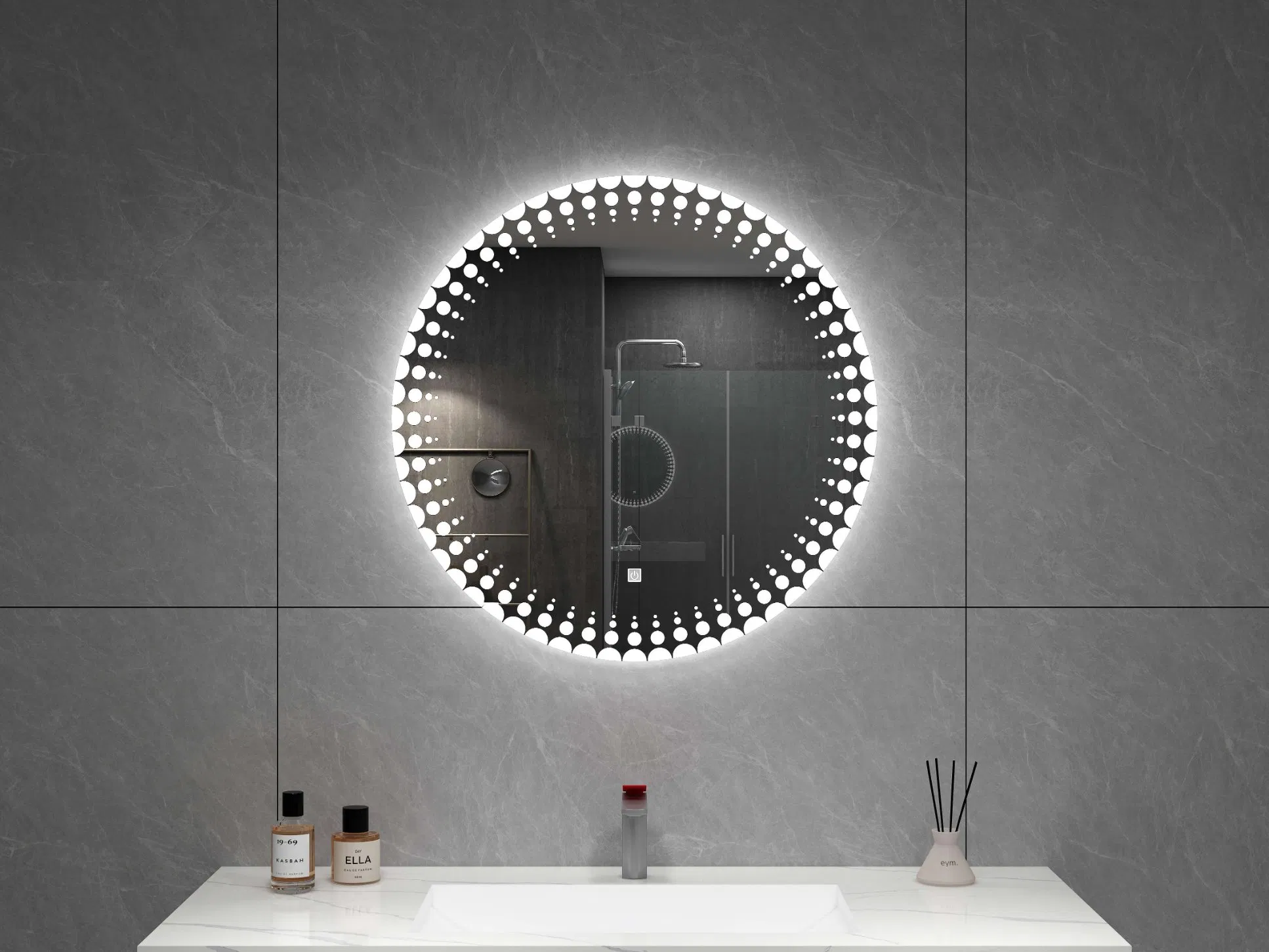 Anti-Fog Bathroom Mirror Touch Sensor Smart LED Mirror