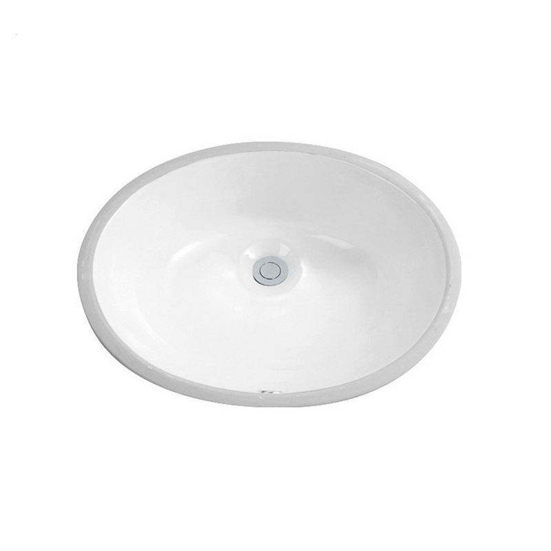 19.5X16"China Supplier Sanitaryware Undercounter Sink Bathroom Oval Shape Ceramic Basin Wash Basin Undermount Sink
